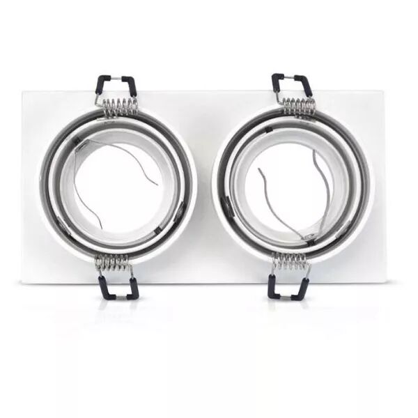 MIIDEX - COLLERETTE CARRE DECLIPS SUPPORT DE SPOT 175 X 93MM DOUBLE BLC ORIENT (7717)