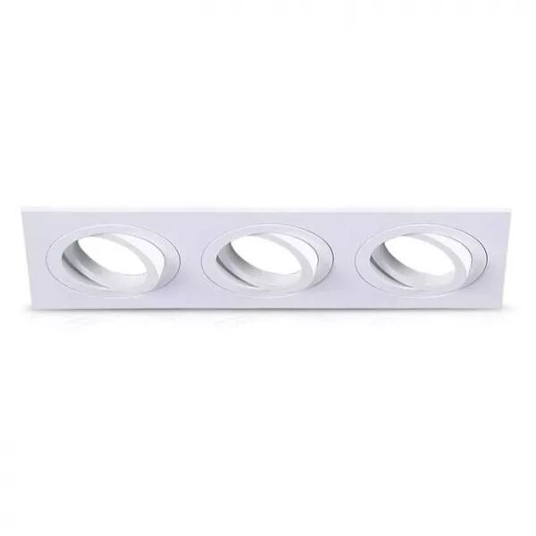 MIIDEX - COLLERETTE CARRE DECLIPS SUPPORT DE SPOT 258 X 93MM TRIPLE BLC ORIENT (77170)