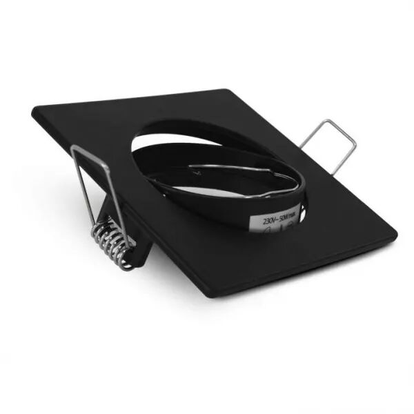 MIIDEX - COLLERETTE CARRE SUPPORT DE SPOT 82 X 82MM NOIR ORIENT  (77080)
