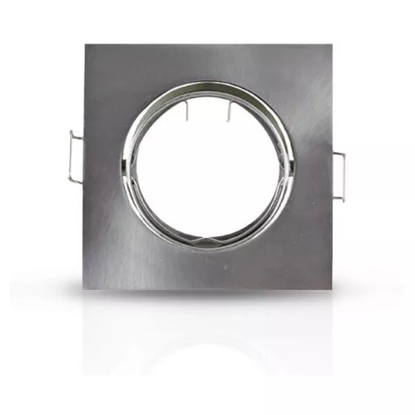 MIIDEX - COLLERETTE CARRE SUPPORT DE SPOT 85 X 85MM ARGENT ORIENT  (7707)