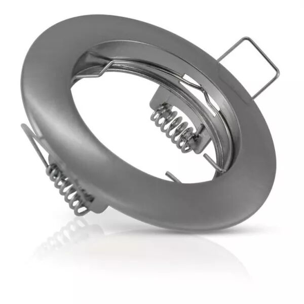MIIDEX - COLLERETTE SUPPORT DE SPOT DIAM 78MM ARGENT FIXE (7709)