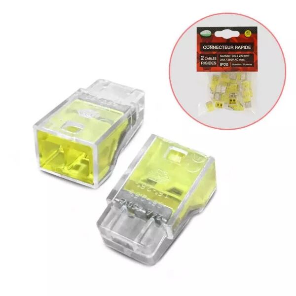 MIIDEX - CONNECT RAPIDE 2 FILS RIGIDE POLYBAG PACK DE 20  (7222)