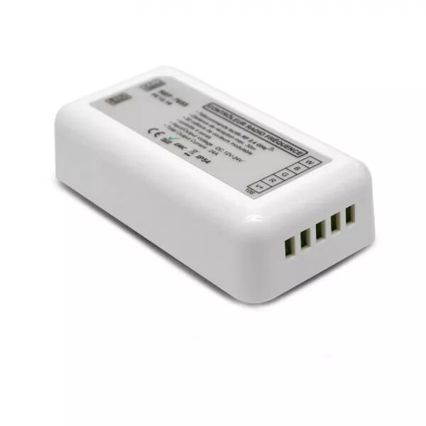 MIIDEX - CONTROLEUR RADIO FREQUENCE 4 ZONES RGB + BLC 12-24V DC (7655)