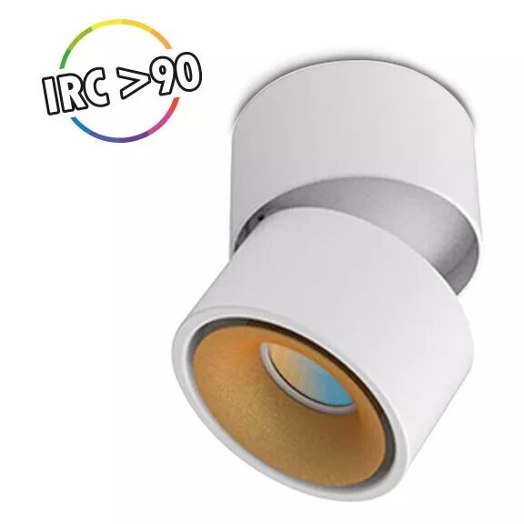 MIIDEX - COSMOS APPLIQUE DECORATIVE BLANC/DORE 6W 3CCT IRC90 23� 3ANS (100486)