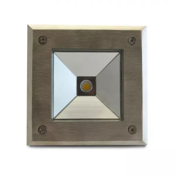 MIIDEX - ETNA CARRE SPOT ENCASTRABLE SOL 3W 3000K IP67 INOX 304 (70601)