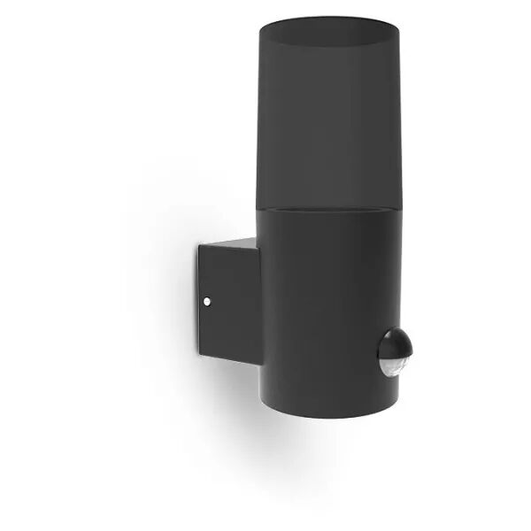 MIIDEX - HELIOS APPLIQUE 1 X E27 CYLINDRIQUE IP44 ALU + DETECT IR (100939)