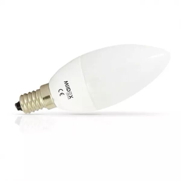 MIIDEX - LED   6 W  FLAMME E14 6000 K CERAMIC DEPOLI BLISTER (74894)