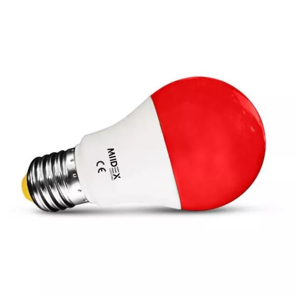 MIIDEX - LED 10W BULB E27 ROUGE BLISTER (73892)
