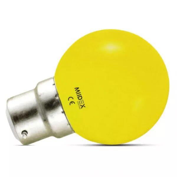 MIIDEX - LED 1W BULB B22 JAUNE BOITE (7645)