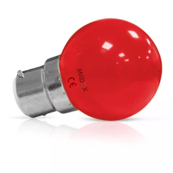 MIIDEX - LED 1W BULB B22 ROUGE BLISTER X2 (76420)