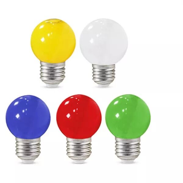 MIIDEX - LED 1W BULB E27 COULEURS BLISTER X5 (76160)