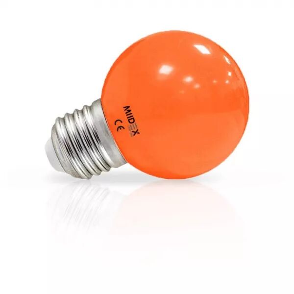 MIIDEX - LED 1W BULB E27 ORANGE BLISTER (7628)