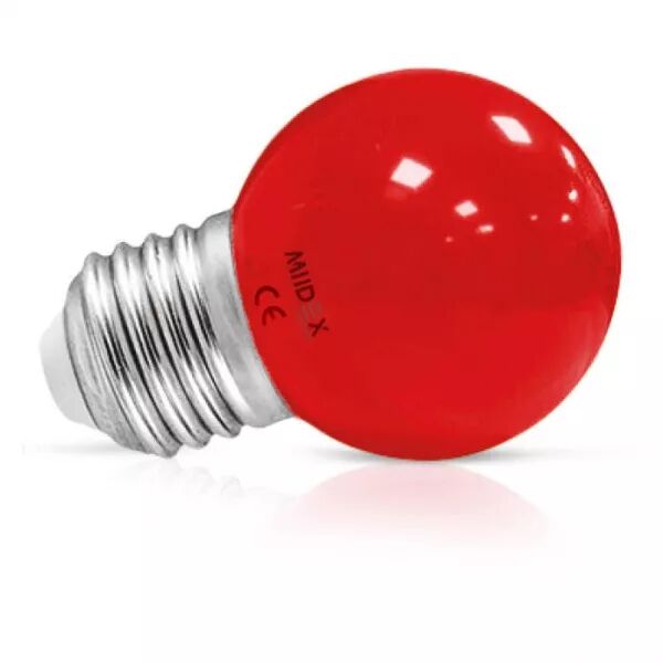 MIIDEX - LED 1W BULB E27 ROUGE (76182)