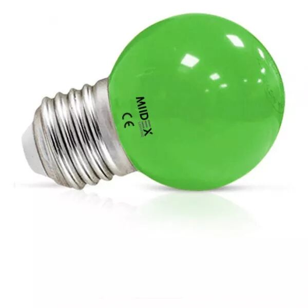 MIIDEX - LED 1W BULB E27 VERT BLISTER (7620)