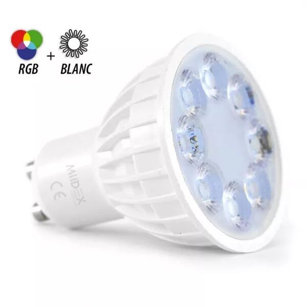 MIIDEX - LED 4W GU10 RGB+BLC 25� BOITE (78390)