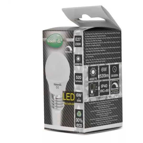 MIIDEX - LED 5.5W G45 BULB E27 4000K DIM BOITE (74872)