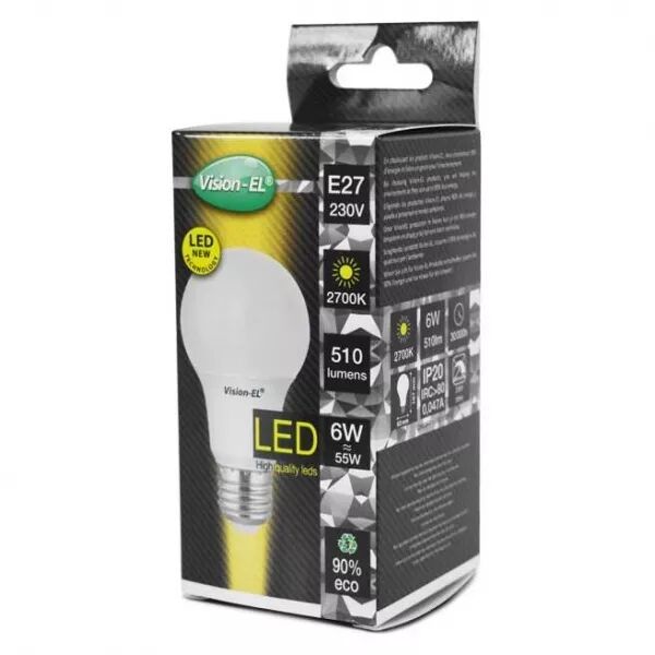 MIIDEX - LED 5W BULB E27 2700K BOITE (7455)