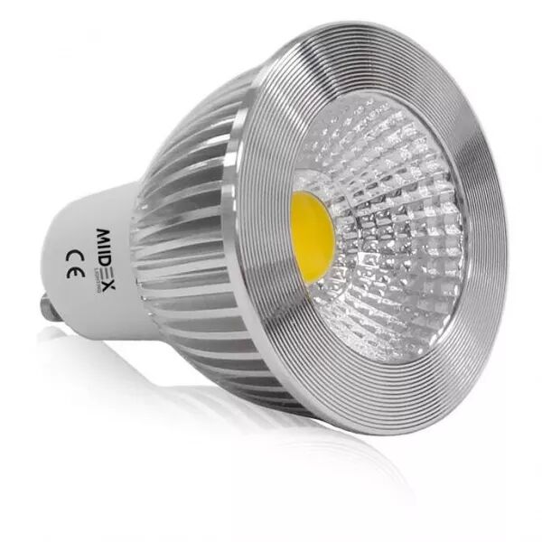 MIIDEX - LED 5W GU10 3000K 75� ALU DIM BOITE (78418)