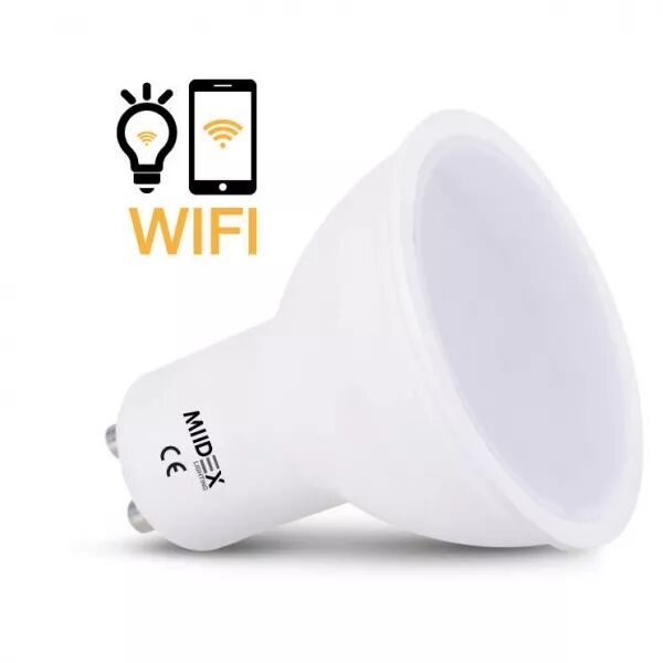 MIIDEX - LED 5W GU10 WIFI 100� 4000K DIM BOITE (7883)
