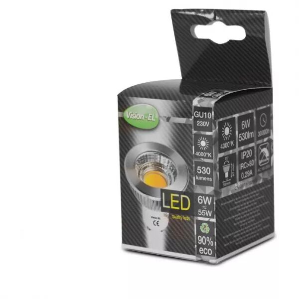MIIDEX - LED 6W GU10 4000K 75� ALU BOITE (78618)