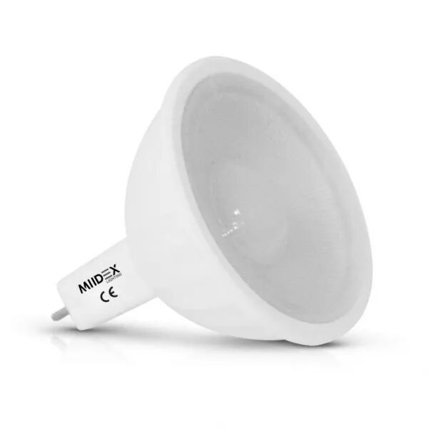 MIIDEX - LED 6W GU5.3 4000K 120� AC/DC BOITE (7821)
