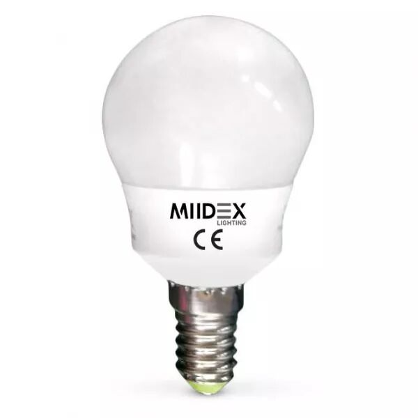 MIIDEX - LED 6W P45 BULB E14 3000K BLISTER X3 (748321)