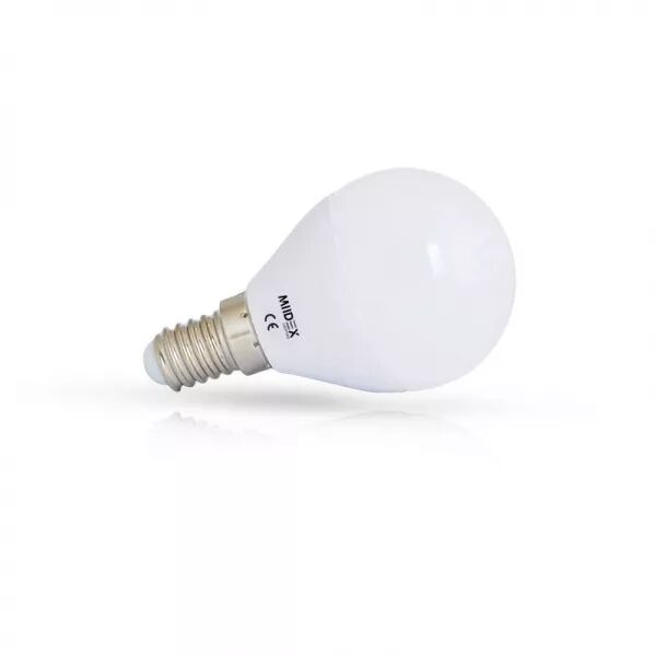 MIIDEX - LED 6W P45 BULB E14 4000K BLISTER X2 (74834)