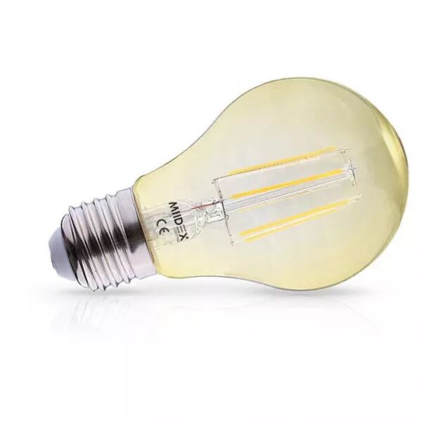 MIIDEX - LED FIL COB BULB E27 8W 2700K GOLDEN BOITE (71432)