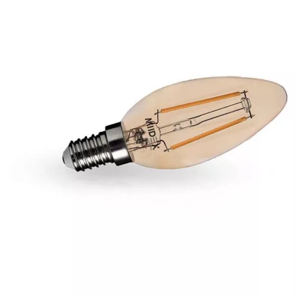 MIIDEX - LED FIL COB FLAMME E14 2W 2700K GOLDEN BLISTER (71263)