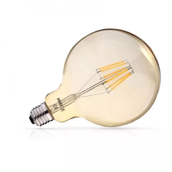 MIIDEX - LED FIL COB GLOBE G125 E27 4W 2700K GOLDEN BLISTER (71581)