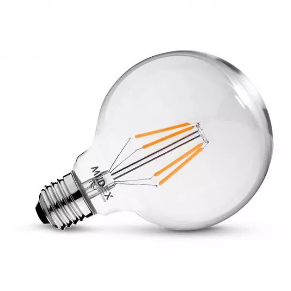 MIIDEX - LED FIL COB GLOBE G125 E27 8W 4000K CLR DIM BOITE (100232)