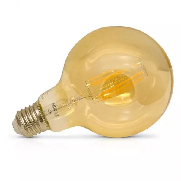 MIIDEX - LED FIL COB GLOBE G95 E27 4 W 2700 K GOLDEN BOITE (71532)