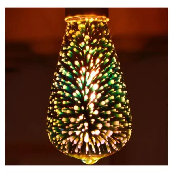 MIIDEX - LED FIL COB ST64 E27 3W 3D BOITE (71589)
