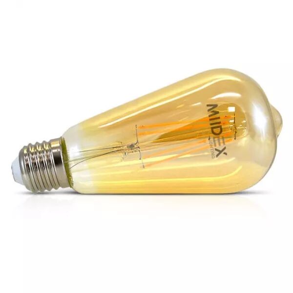 MIIDEX - LED FIL COB ST64 E27 5 W 2700 K GOLDEN BOITE (71591)