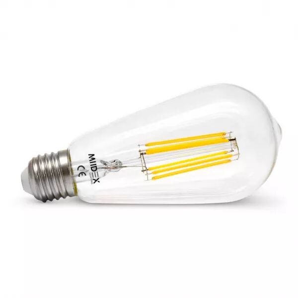 MIIDEX - LED FIL COB ST64 E27 8W 2700KDIM BOITE  (71590)