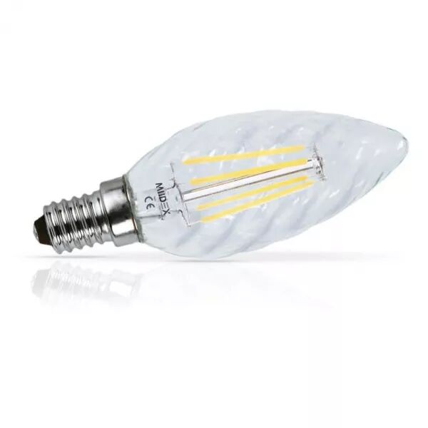 MIIDEX - LED FIL COB TORSADE E14 4 W 2700 K CLAIRE BLISTER (71231)