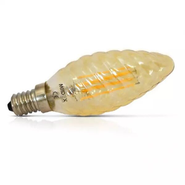 MIIDEX - LED FIL COB TORSADE E14 4W 2700K GOLDEN BOITE (71234)