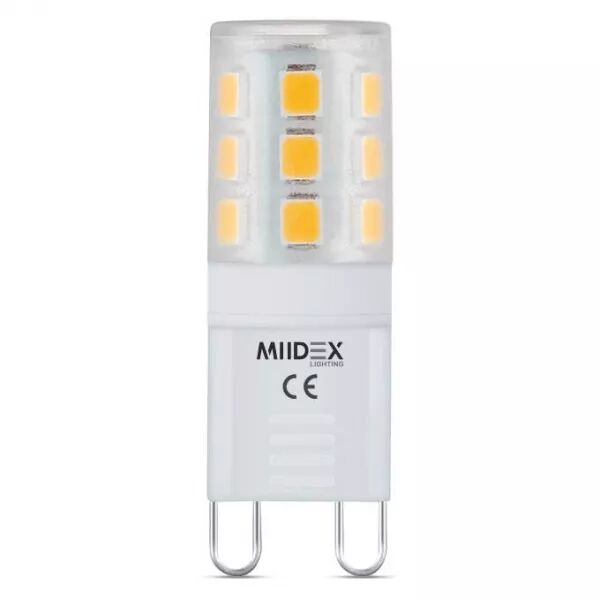 MIIDEX - LED G9  2 W  4000 K 230 VOLT BLI X2 (79201)