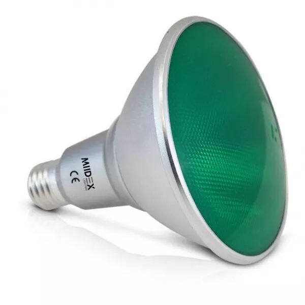 MIIDEX - LED PAR38 16W E27 VERT 25� IP65 BOITE (8109)