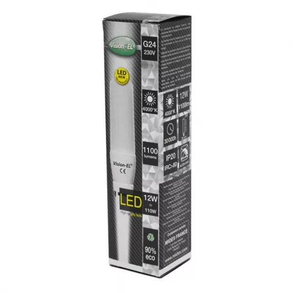 MIIDEX - LED PL G24 12W 4000K BOITE (79111)