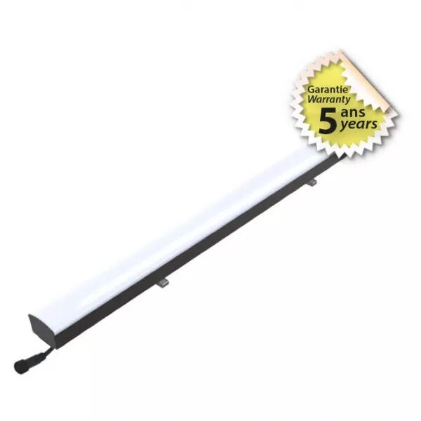MIIDEX - LINE S LINEAIRE LED 100W 3000MM DEPOLI NOIR 5ANS (749712)