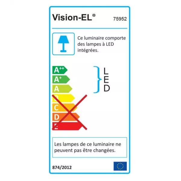 MIIDEX - LINEHOME T5 REGLETTE 8W 573MM 4000K + CABLE DE LIAISON (75952)