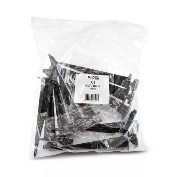 MIIDEX - LUMOS ACCESS PROJECT PIQUET DE FIXATION ALU NOIR PACK DE 10 (8000)