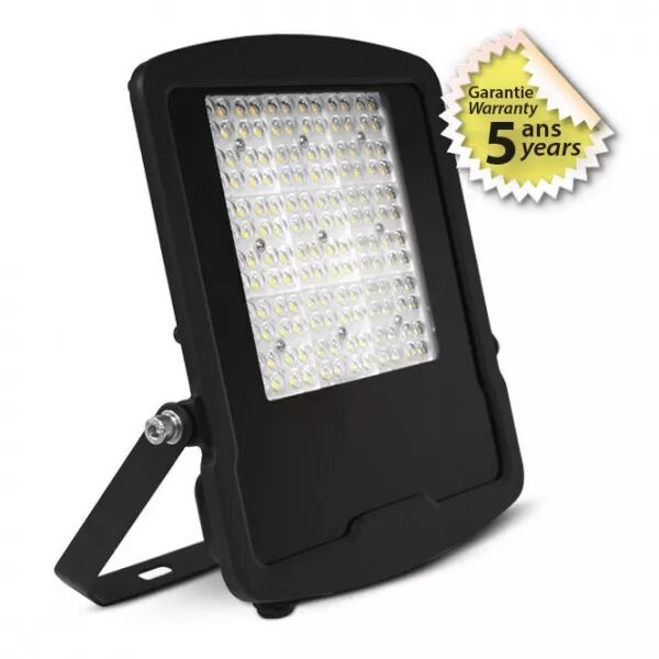 MIIDEX - LUMOS ASYM PROJECTEUR ASYM 100W 3000K 40�x90� PLAT NOIR IP65 5ANS (100454)