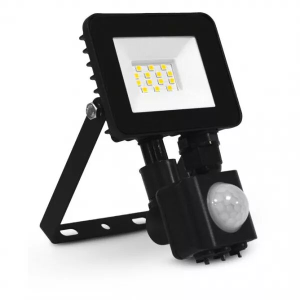 MIIDEX - LUMOS SLIM II PROJECT 10W 6000K PLAT NOIR + DETECT IP65 (100071)