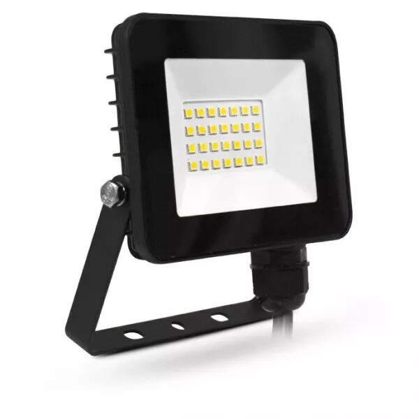 MIIDEX - LUMOS SLIM II PROJECT 20W 3000K PLAT NOIR IP65 (100065)