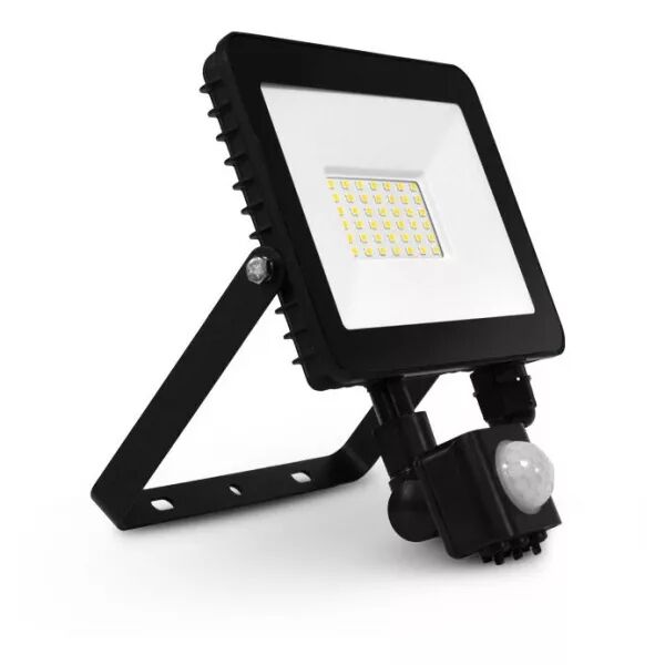 MIIDEX - LUMOS SLIM II PROJECT 30W 3000K PLAT NOIR + DETECT IP65 (100062)