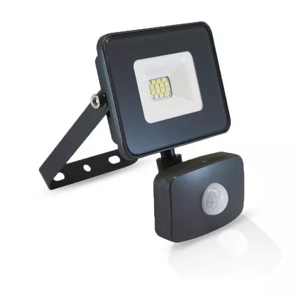 MIIDEX - LUMOS SLIM PROJECT 10W 4000K NOIR IP65 + DETECT IR (80302)