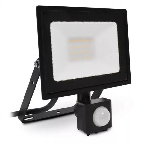 MIIDEX - LUMOS SLIM PROJECT 20W 3000K NOIR IP65 + DETECT IR (80371)
