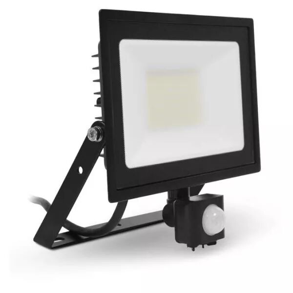 MIIDEX - LUMOS SLIM PROJECT 50W 6000K NOIR IP65 + DETECT IR (80331)